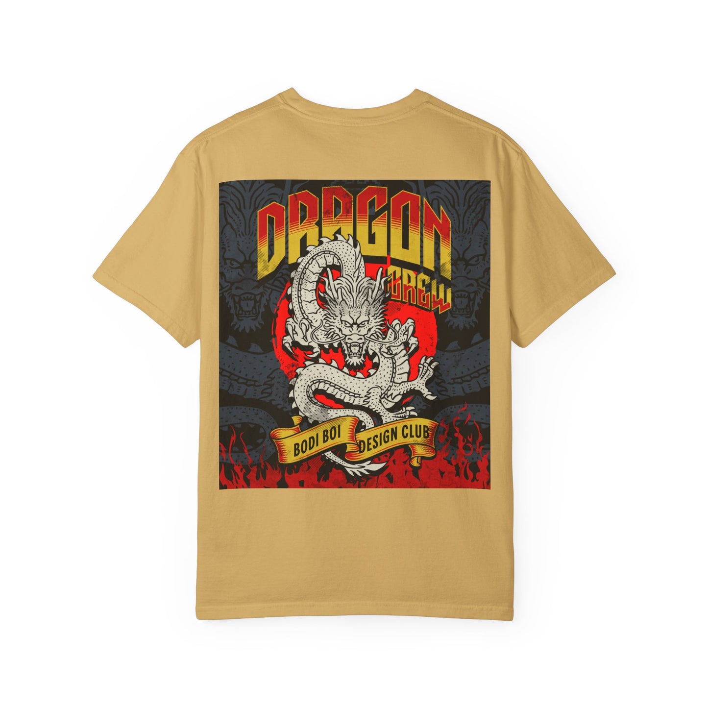 Dragon Design Unisex Garment-Dyed T-shirt, Graphic Tee, Casual Wear, Anime Apparel, Streetwear, Unique Gift for Him