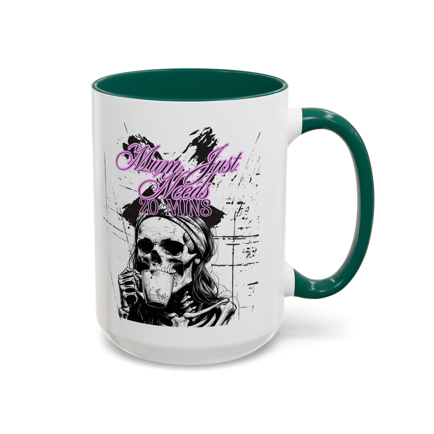 Mum Just Needs 20 min | Perfect for Coffee Lovers, Halloween Decor, Gift for Her, Unique Homeware, Fun Office Mug