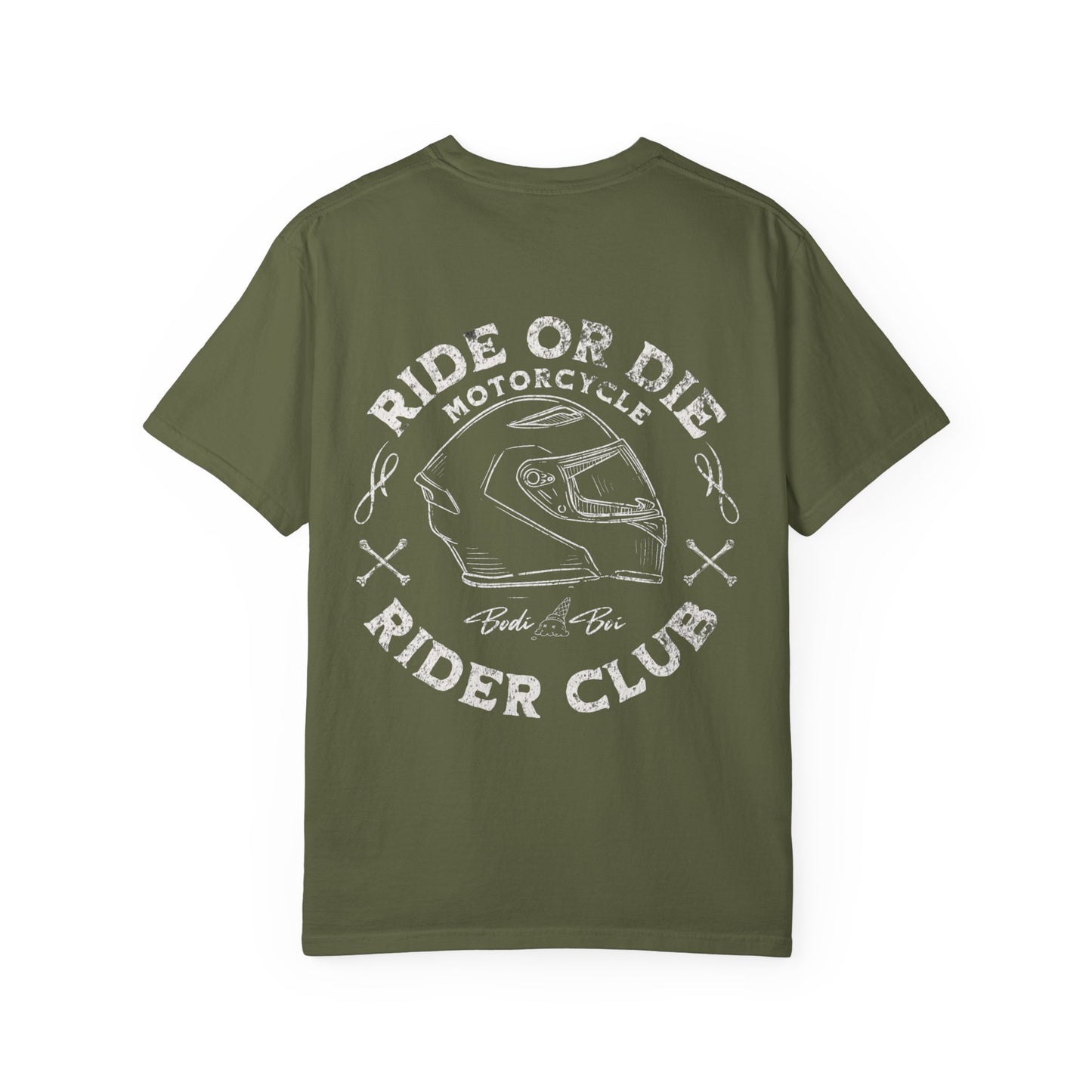 Motorcycle Club T-Shirt | Unisex Garment-Dyed Tee | Cool Rider Style, Casual Wear, Gift for Biker Enthusiasts, Men & Women