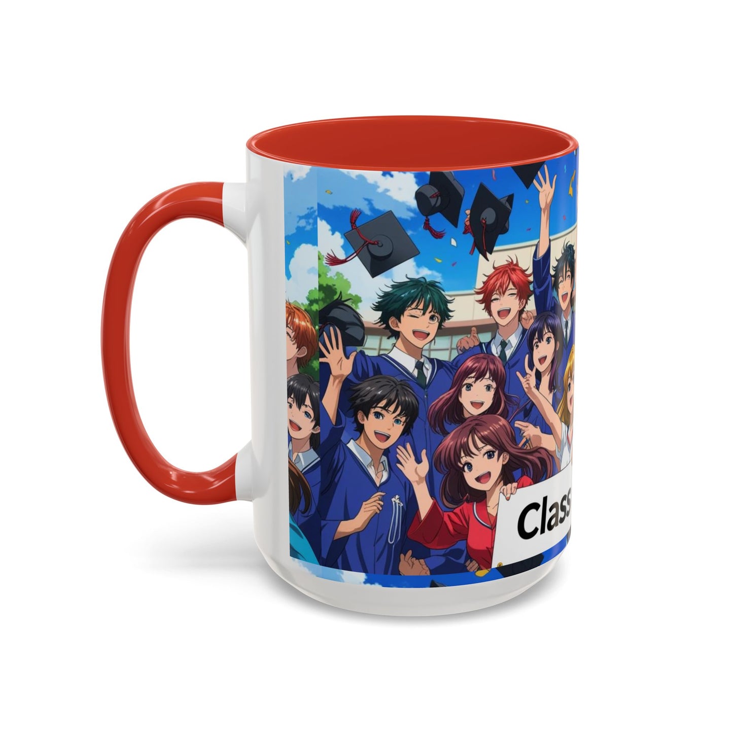 Anime Graduation Coffee Mug for Class of 2025, Personalized Gift, School Memories, Graduation Celebration, Unique Teacher Gift