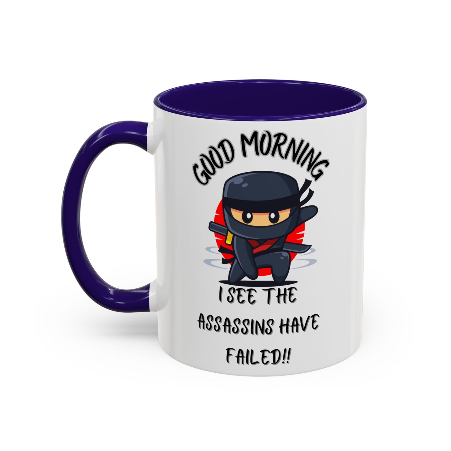 Colourful Assassins have failed Coffee Mug, 11oz/15oz, Funny Gift for Him/Her, Office Humor, Birthday Present, Unique Ceramic Mugs