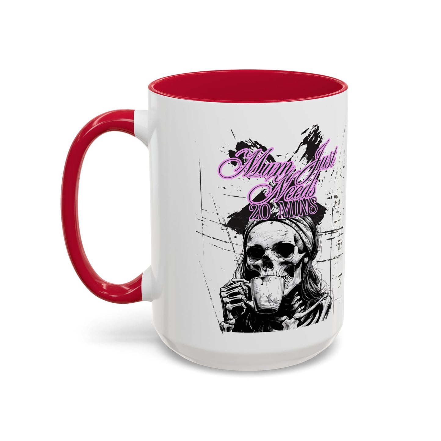 Mum Just Needs 20 min | Perfect for Coffee Lovers, Halloween Decor, Gift for Her, Unique Homeware, Fun Office Mug