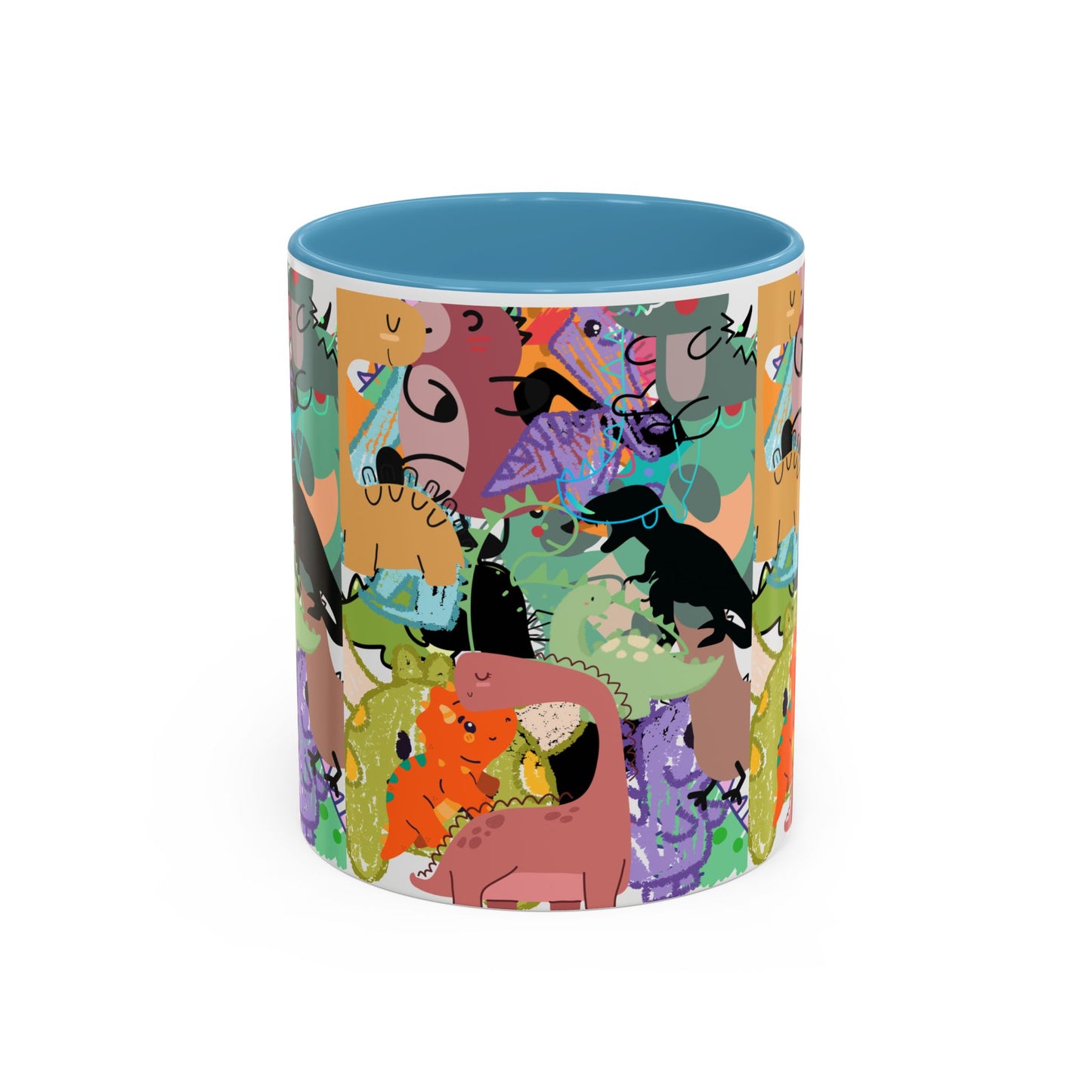 Vibrant Animal Pattern Coffee Mug, Fun Animal Mug, Colorful Mug Gift, Unique Coffee Cup, Quirky Cat Mug, Animal Lovers Drinkware