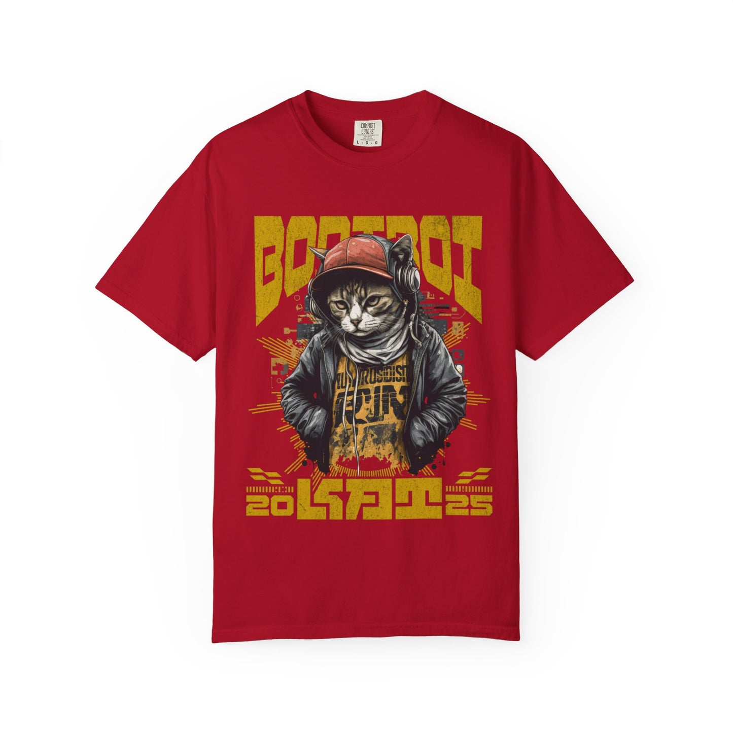 Bodi boi Unisex Vintage Style T-Shirt, Trendy Apparel for Cat Lovers, Casual Wear, Unique Gift Idea