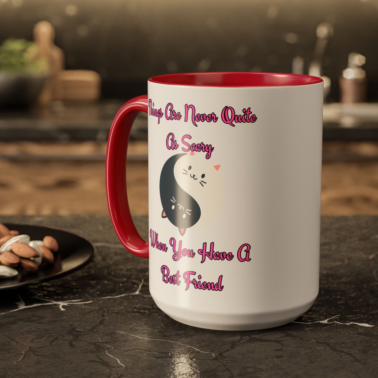 Cute Best Friend Coffee Mug | Colorful Ceramic Mug for Friendship | Gift for Besties, Birthdays, Friendship Day, Cute Mug