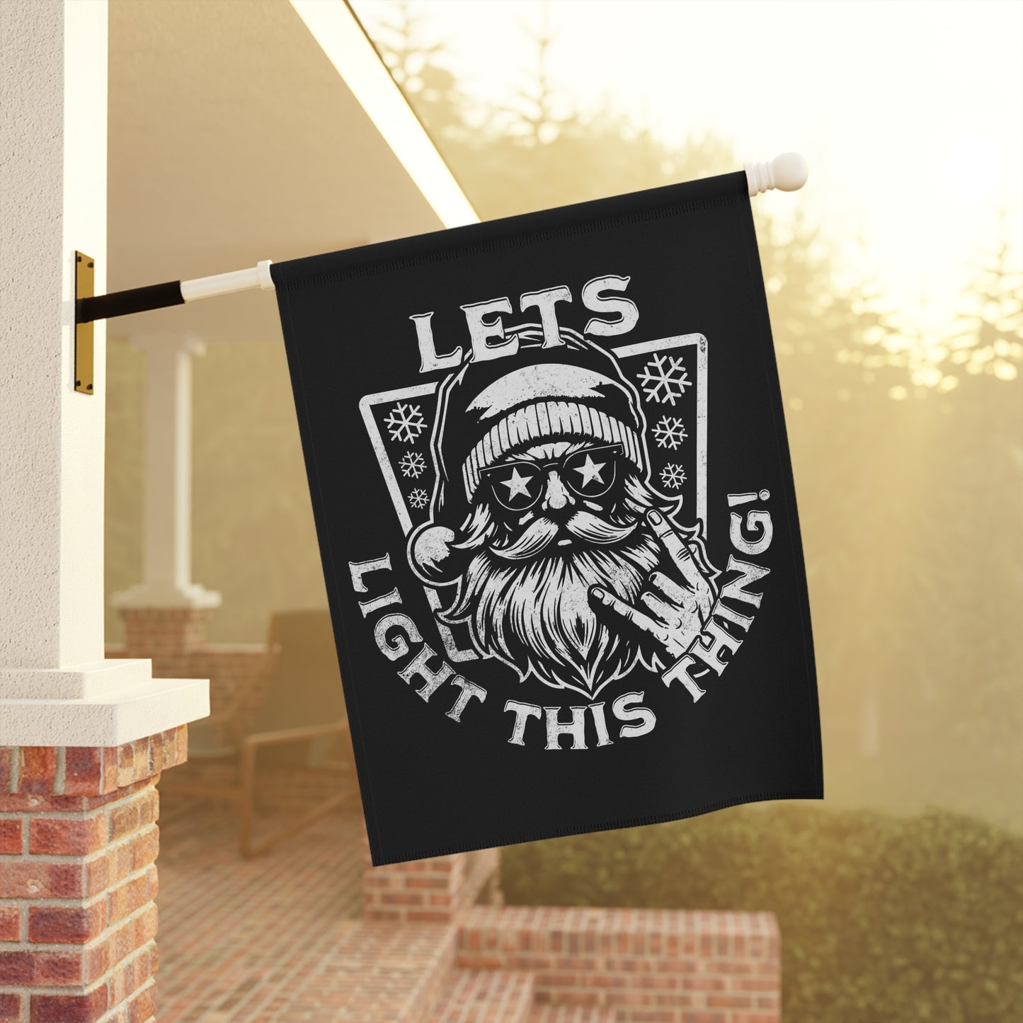 Christmas Garden Banner, Holiday Decor, Festive Outdoor Flag, Winter Home Decoration, Seasonal Garden Sign, Yard Art