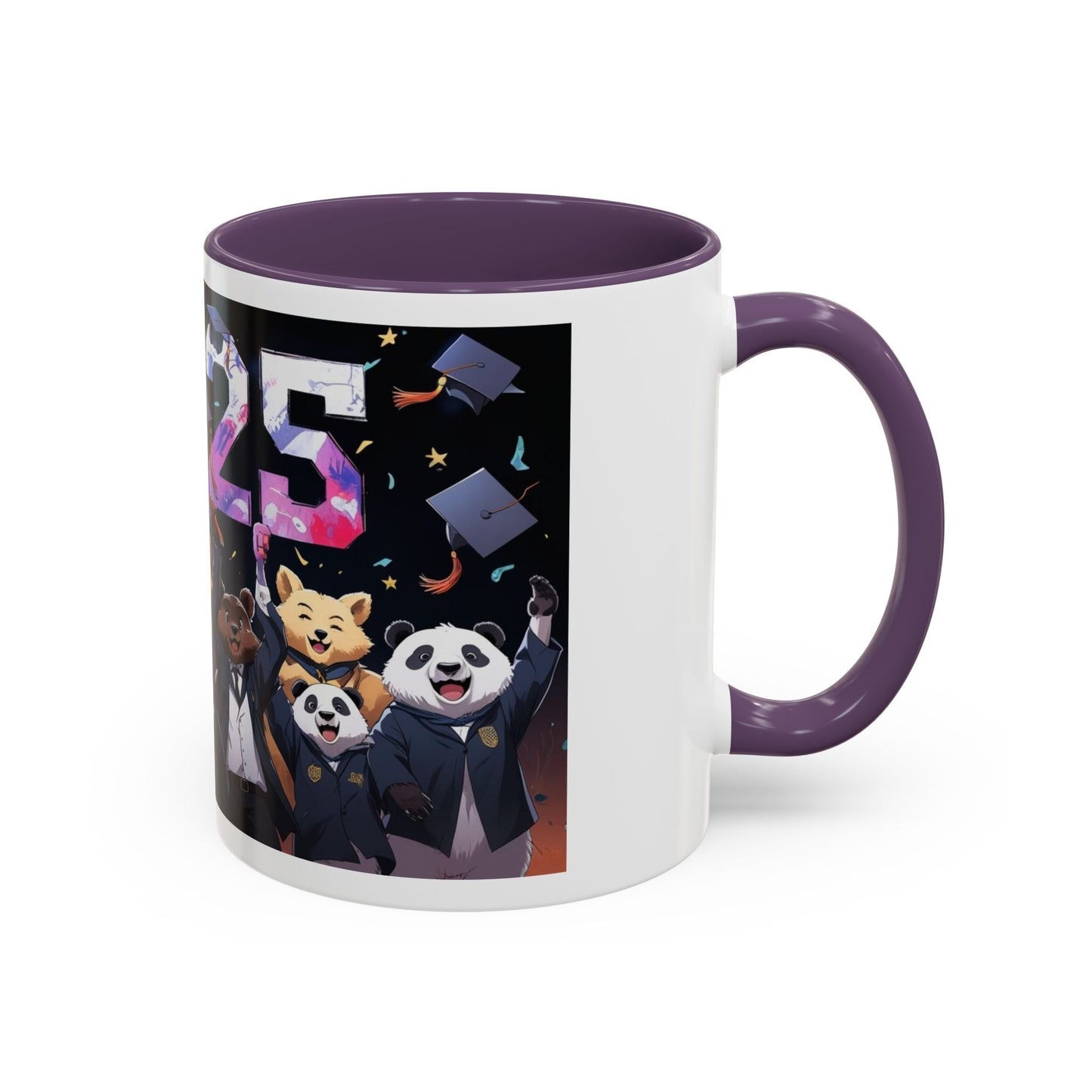Anime Animals Graduation Celebration Coffee Mug, Funny Animal Graduation Mug, Custom Graduate Gift, Class of 2025 Mug, Unique Graduation Present