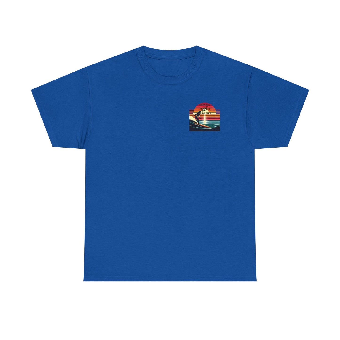 Surf Sunset Unisex Heavy Cotton Tee | Relaxed Summer Vibe, Perfect for Beach Days, Vacation, Gifts, Casual Wear, Fun Times