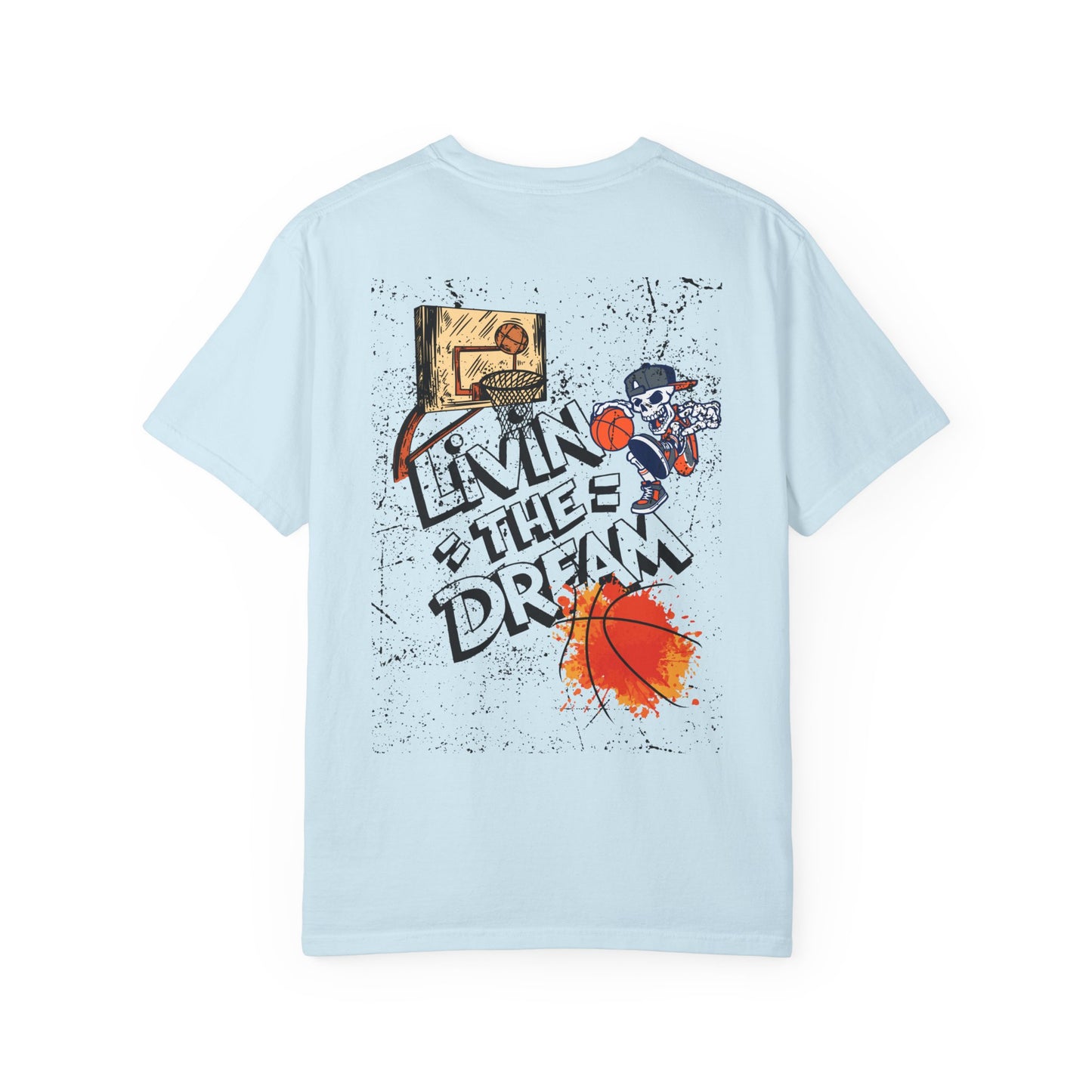 Living the Dream T-Shirt, Unisex Basketball Tee, Gift for Sports Lovers, Casual Wear, Unique Graphic T-Shirt, Streetwear Fashion