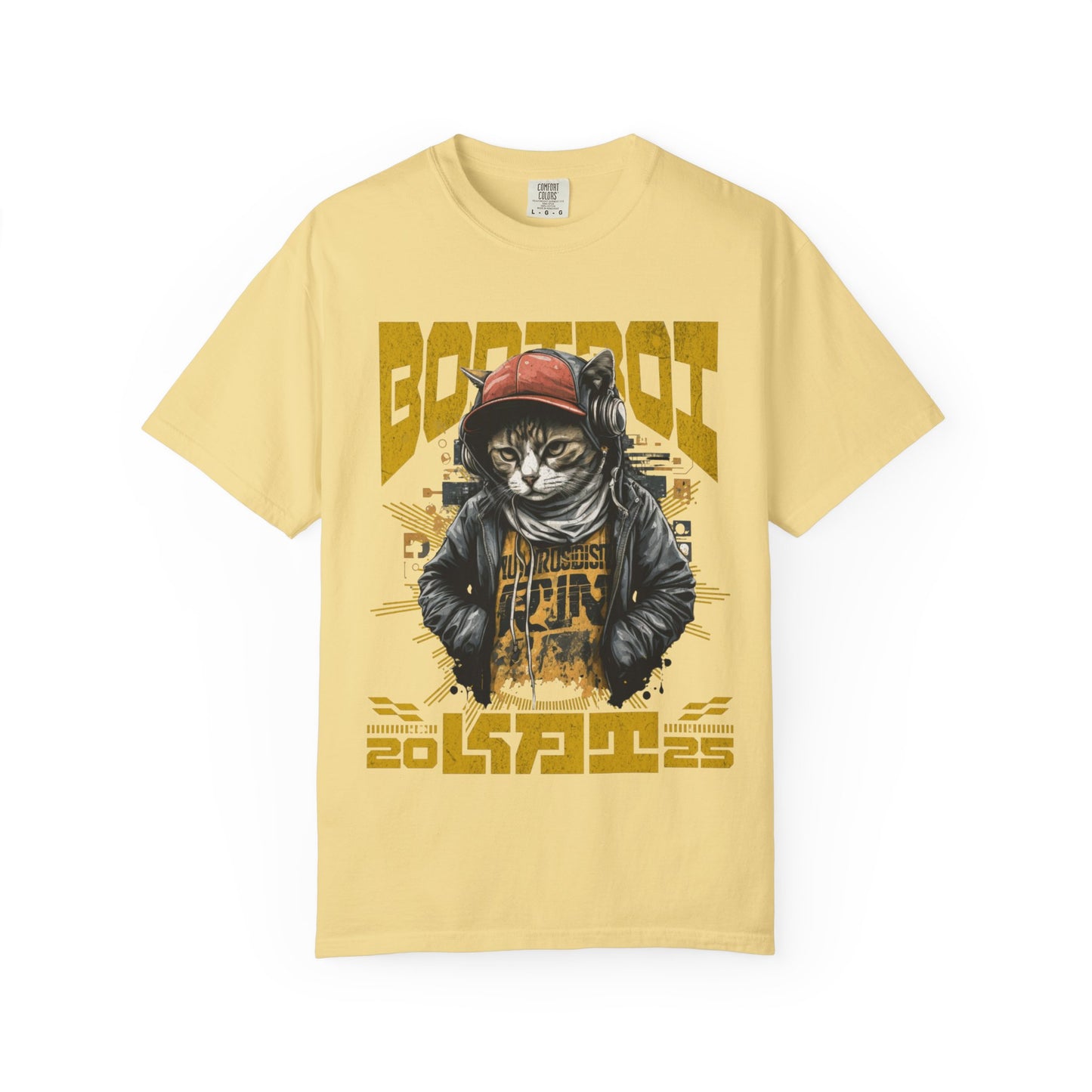 Bodi boi Unisex Vintage Style T-Shirt, Trendy Apparel for Cat Lovers, Casual Wear, Unique Gift Idea