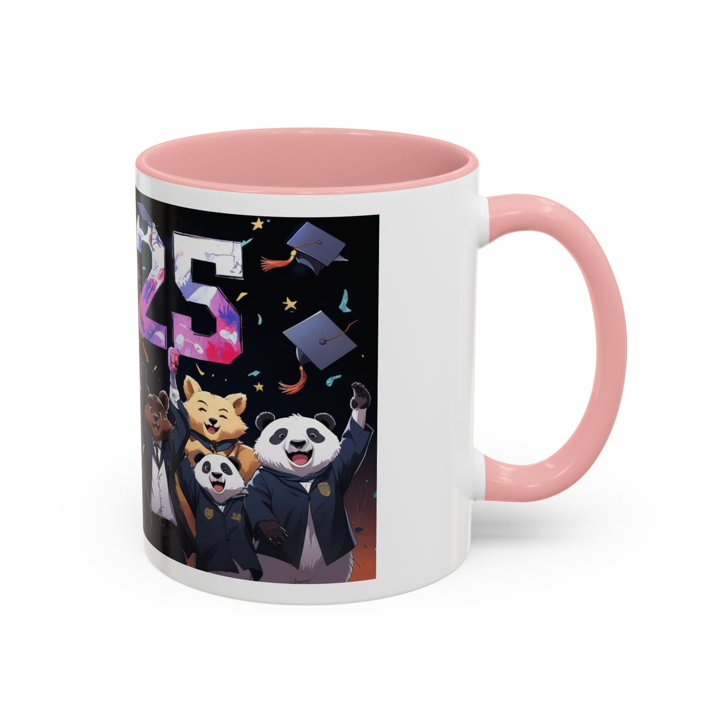 Anime Animals Graduation Celebration Coffee Mug, Funny Animal Graduation Mug, Custom Graduate Gift, Class of 2025 Mug, Unique Graduation Present