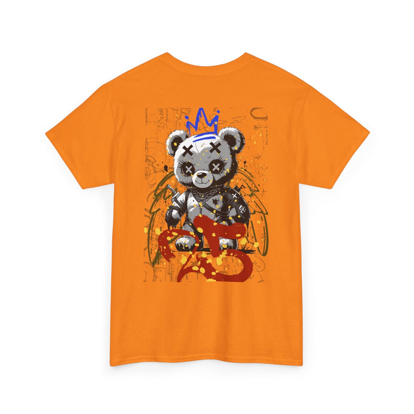 Skull & Bear Graphic Tee, Unisex Heavy Cotton Shirt for Casual Wear, Gift for Birthdays, Halloween, Gothic Tee, Cool Tee, Bear Lover Gift,