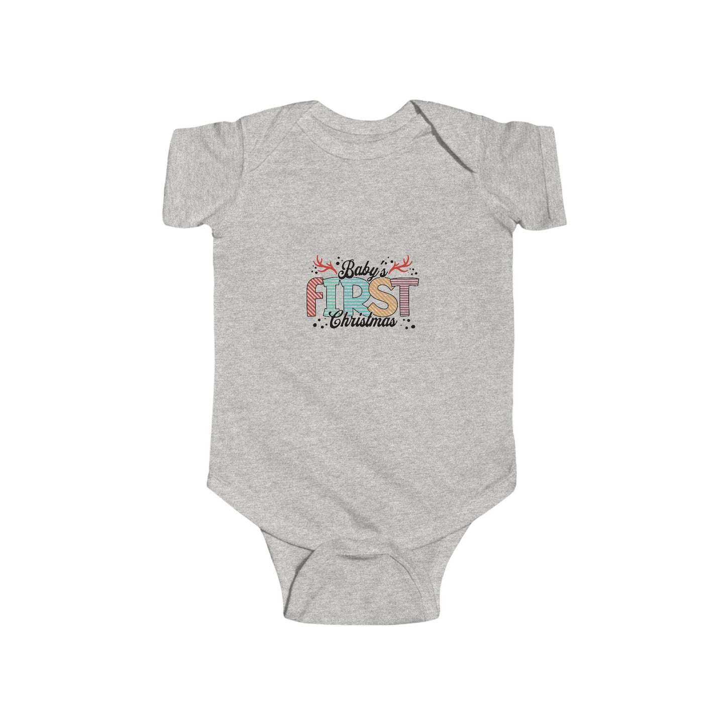 Baby's First Christmas Bodysuit, Infant Christmas Outfit, Holiday Baby Onesie, Cute Baby Gift, First Christmas Keepsake