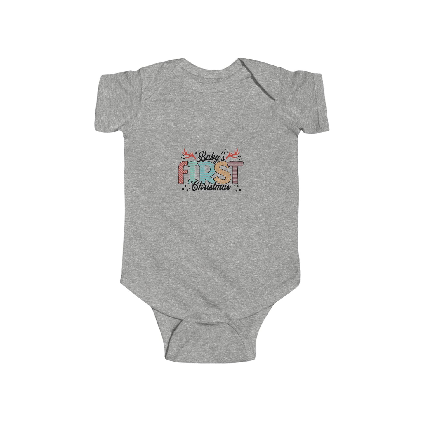 Baby's First Christmas Bodysuit, Infant Christmas Outfit, Holiday Baby Onesie, Cute Baby Gift, First Christmas Keepsake