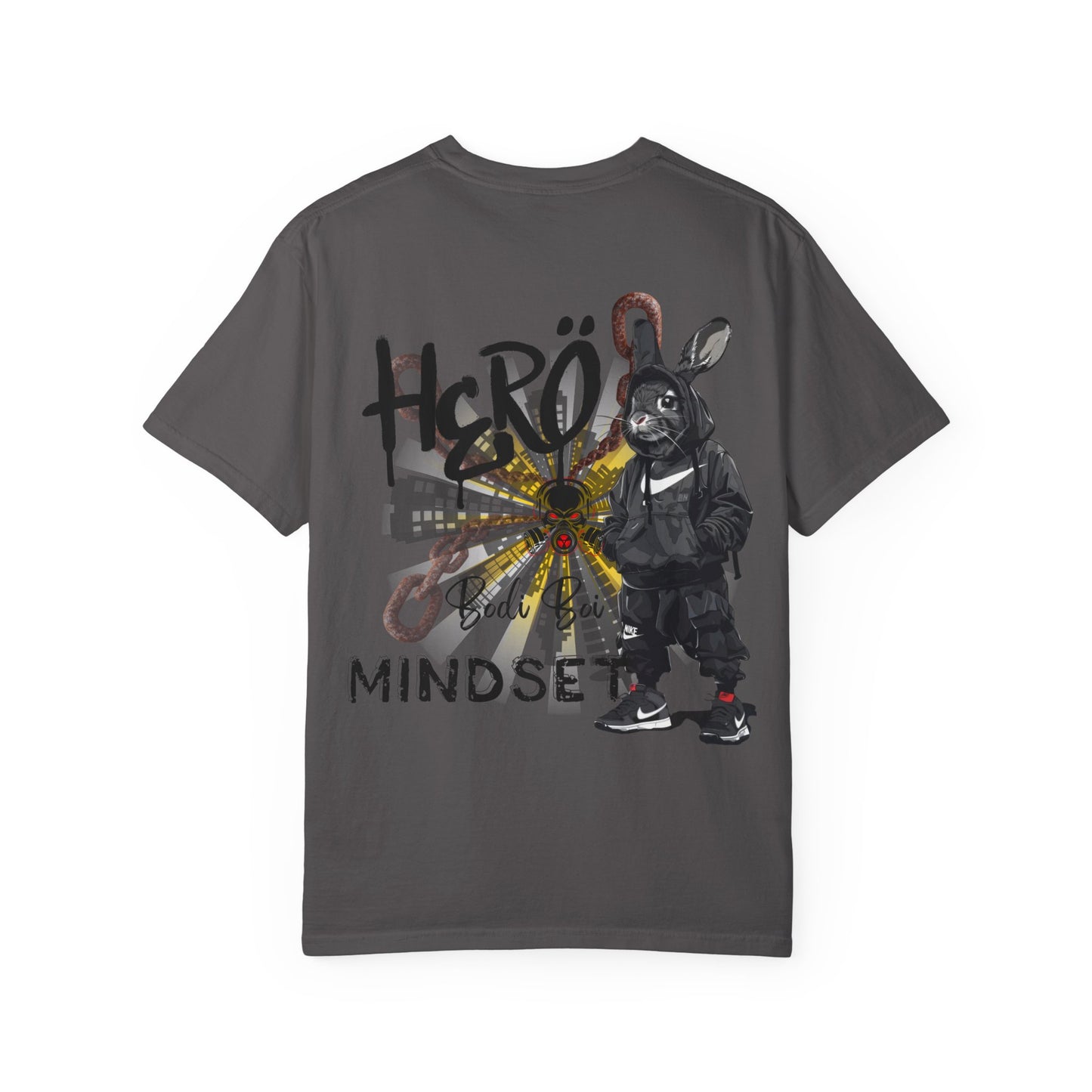 Hero Mindset Unisex Garment-Dyed T-shirt, Motivational Tee, Streetwear, Casual Wear, Gift for Him/Her, Urban Style Shirt