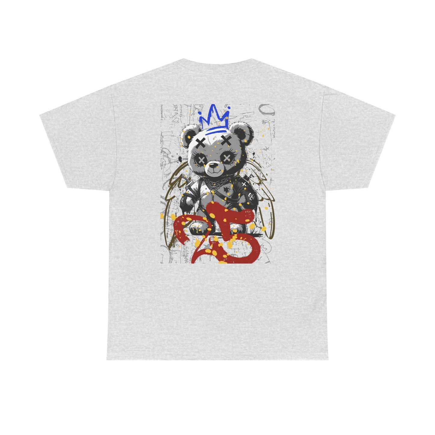 Skull & Bear Graphic Tee, Unisex Heavy Cotton Shirt for Casual Wear, Gift for Birthdays, Halloween, Gothic Tee, Cool Tee, Bear Lover Gift,