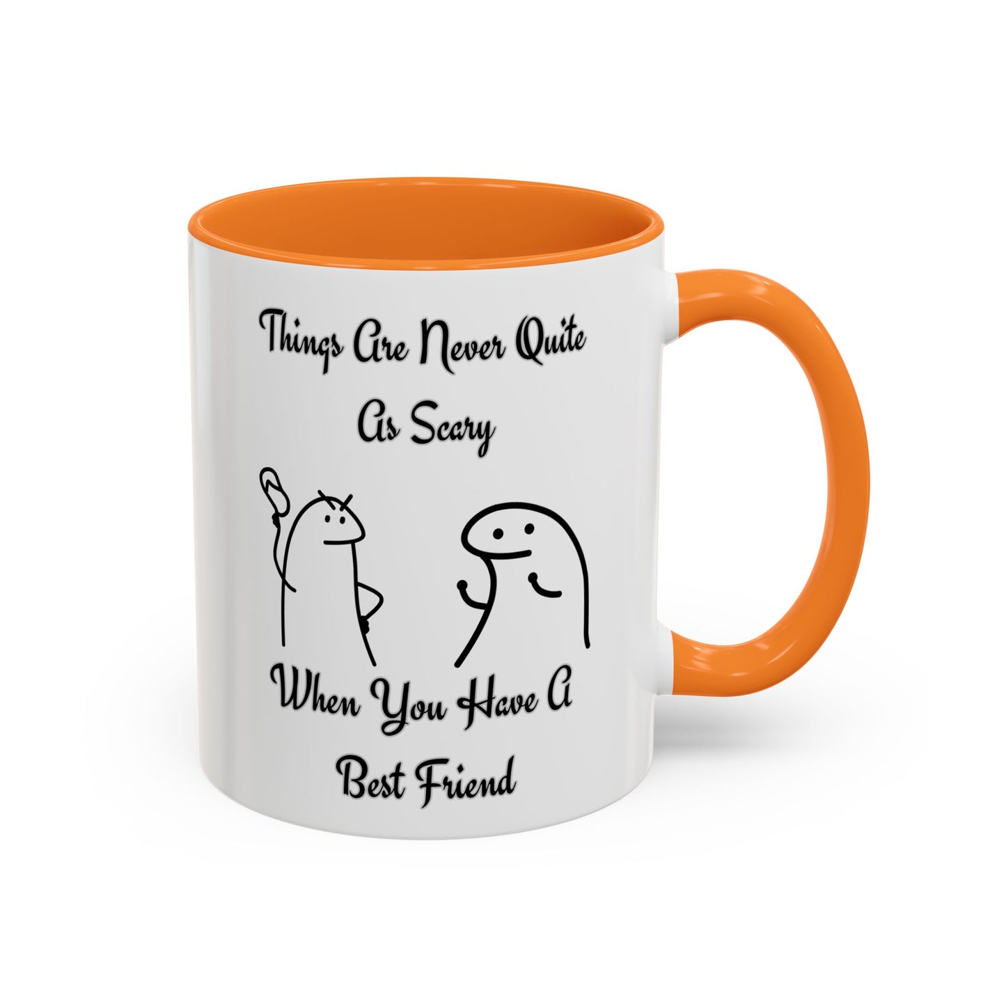 Best Friend Coffee Mug, Colorful Friendship Mug, Cute Gift for Friends, Inspirational Quote Mug, 11oz, 15oz