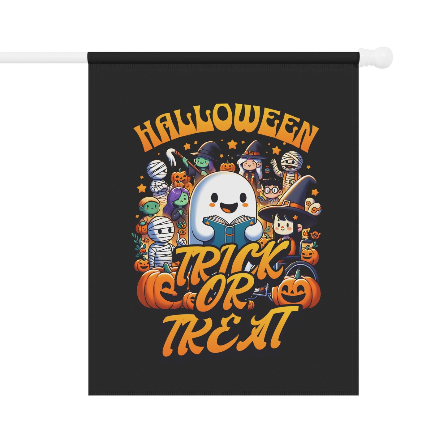 Halloween Garden Banner, Trick or Treat Flag, Autumn Decor, Seasonal Outdoor Decoration, Lawn Sign