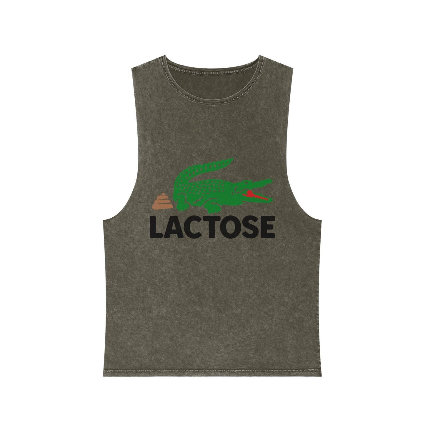 Lactose Graphic Tank Top | Casual Unisex Summer Wear, Fun Gift for Foodies, Festival Apparel, Beach Day Essential