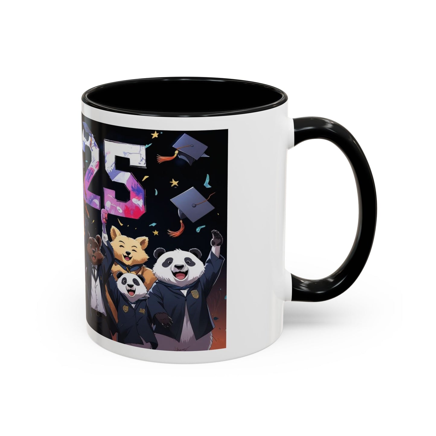 Anime Animals Graduation Celebration Coffee Mug, Funny Animal Graduation Mug, Custom Graduate Gift, Class of 2025 Mug, Unique Graduation Present