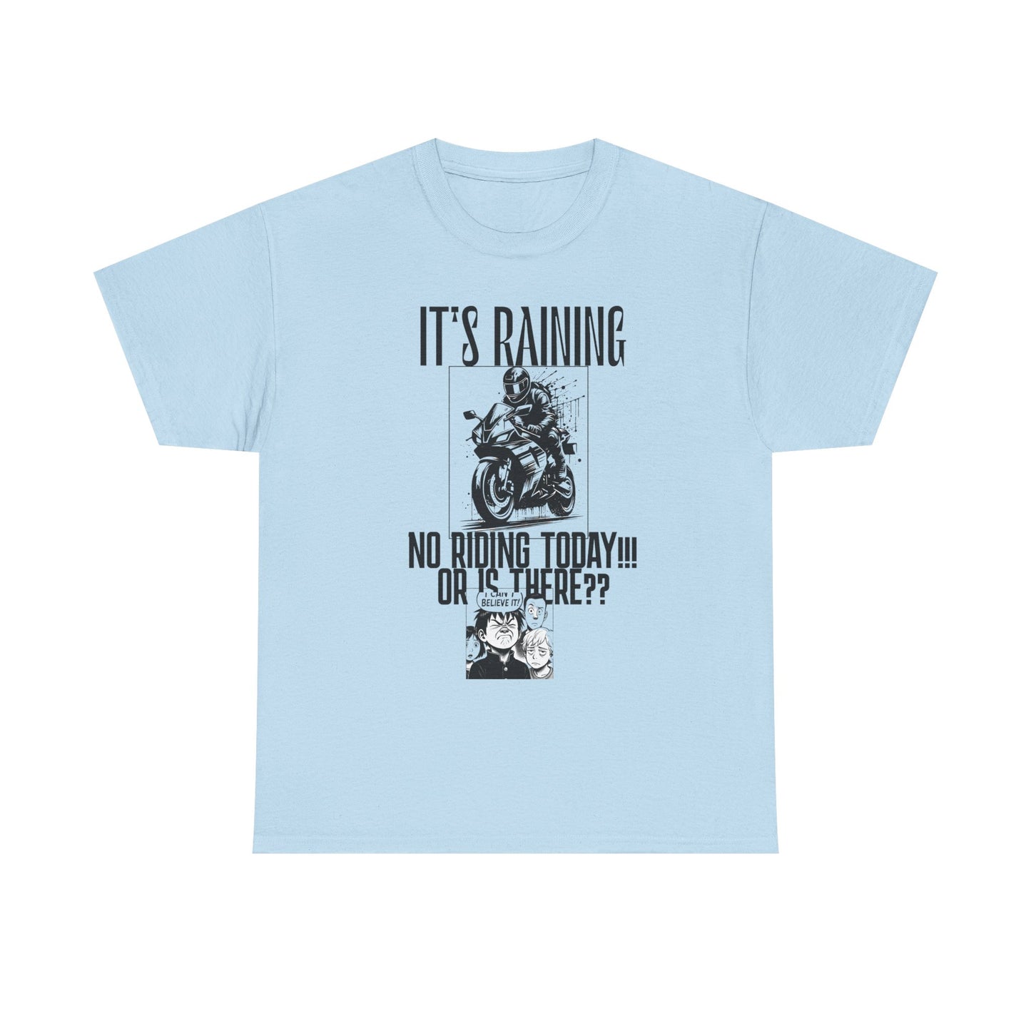 Motorcycle Rainy Day Tee - Fun Biker Shirt for Riders, Unisex Graphic Tee, Gift for Motorcycle Enthusiasts, Outdoor Adventure Apparel