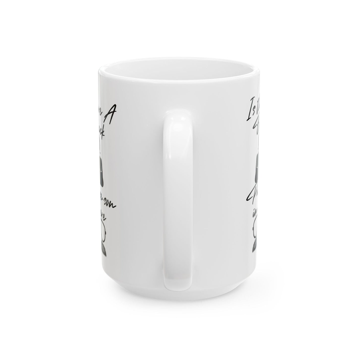 Black Purse Ceramic Mug | Funny Coffee Cup for Teachers, Birthday Gift, Office Humor, 11oz 15oz