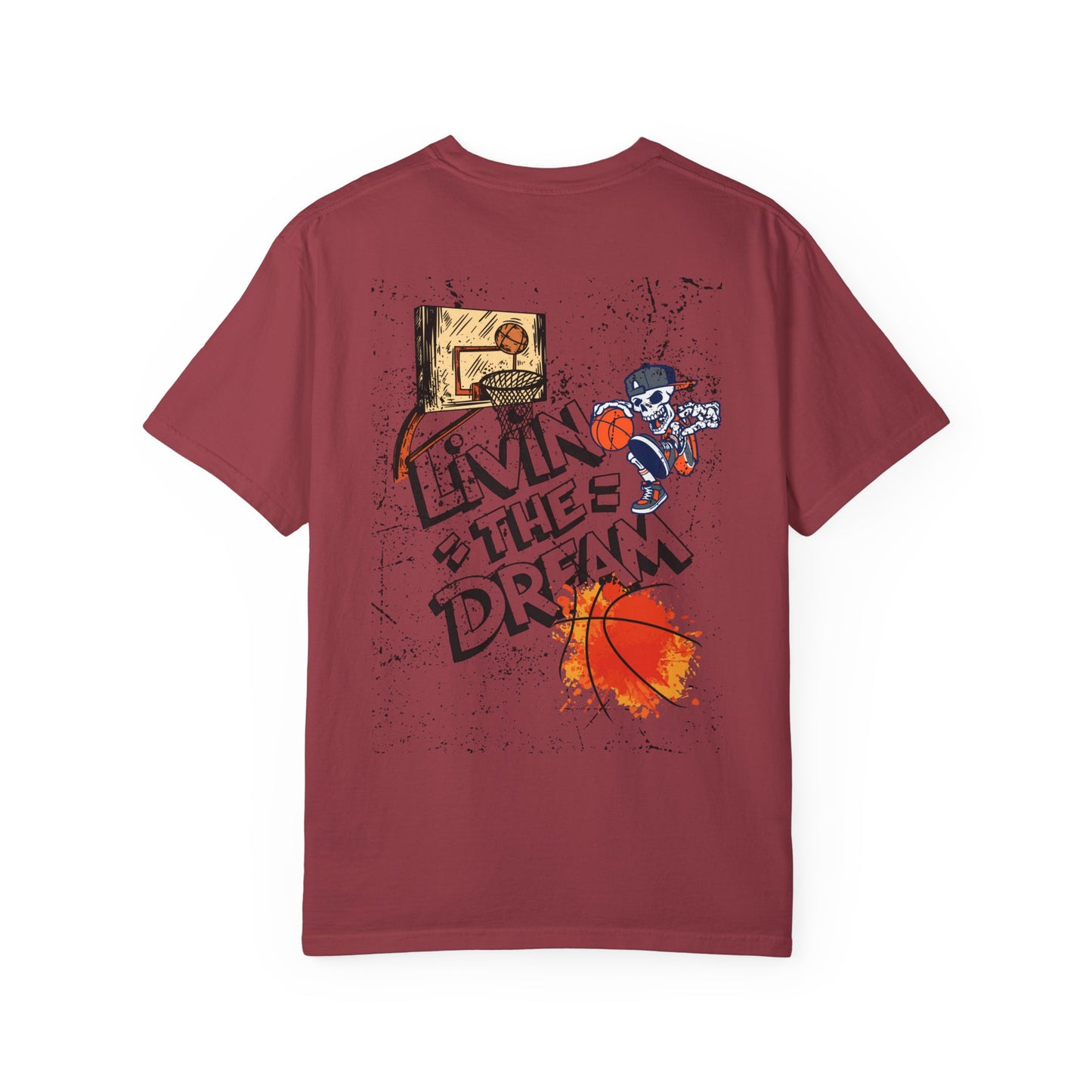 Living the Dream T-Shirt, Unisex Basketball Tee, Gift for Sports Lovers, Casual Wear, Unique Graphic T-Shirt, Streetwear Fashion