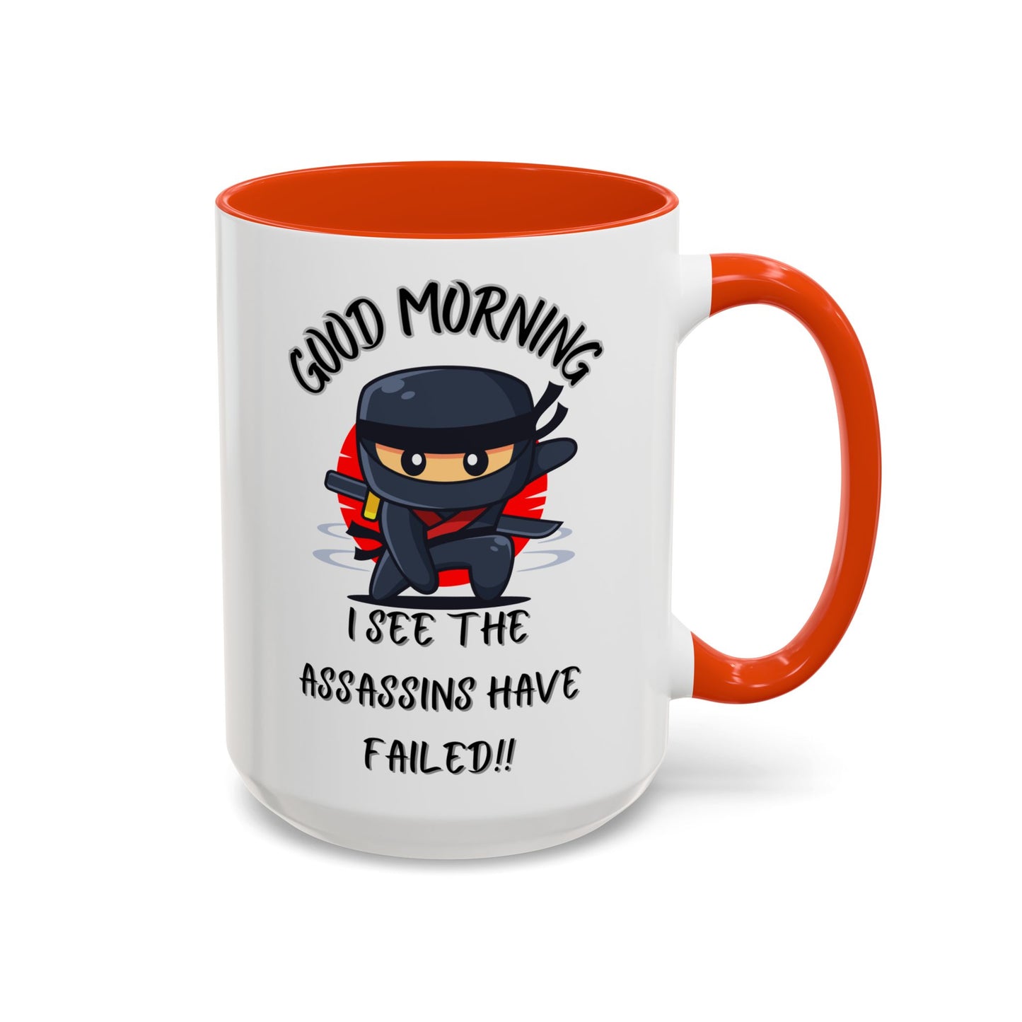 Colourful Assassins have failed Coffee Mug, 11oz/15oz, Funny Gift for Him/Her, Office Humor, Birthday Present, Unique Ceramic Mugs