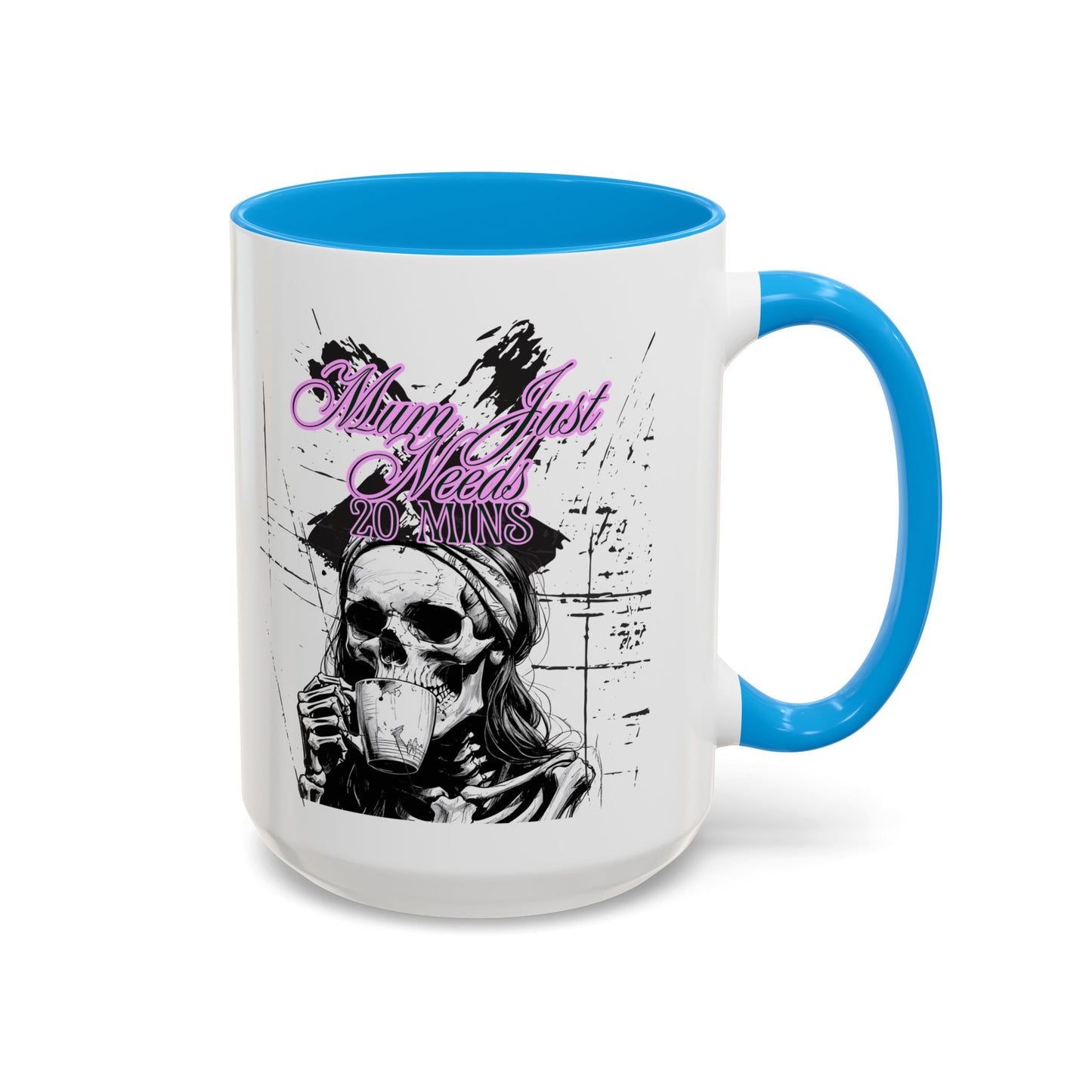 Mum Just Needs 20 min | Perfect for Coffee Lovers, Halloween Decor, Gift for Her, Unique Homeware, Fun Office Mug