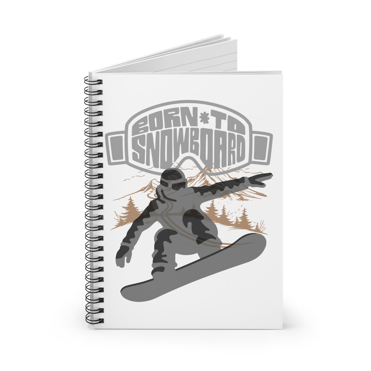 Snowboarder Spiral Notebook - Perfect for Snowboarding Enthusiasts, Gift for Winter Sports Lovers, Ideal for Journaling & Planning