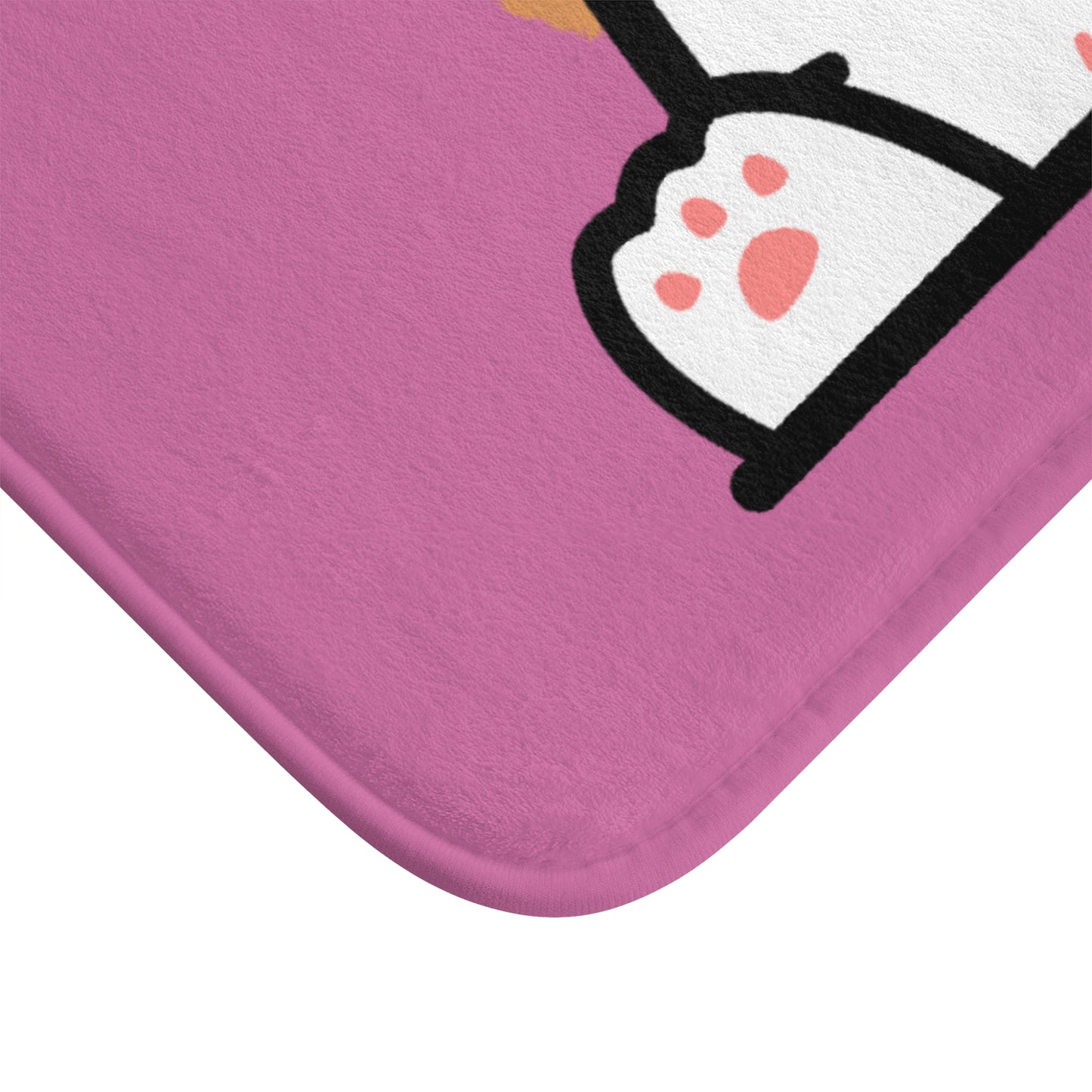 Great Mind Cat Bath Mat with Cheerful Quote, Cute Bathroom Decor, Perfect Gift for Cat Lovers, Fun Home Accessories, Pet Themed Gifts
