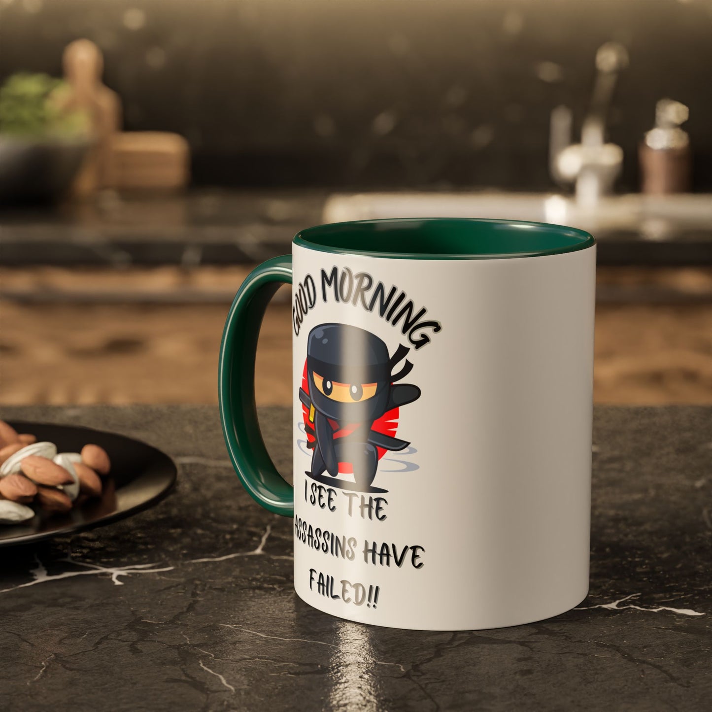 Colourful Assassins have failed Coffee Mug, 11oz/15oz, Funny Gift for Him/Her, Office Humor, Birthday Present, Unique Ceramic Mugs