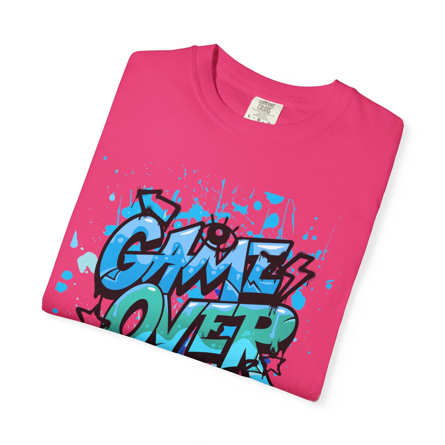 Gamer Skull T-shirt, Unisex Graphic Tee, Game Over Apparel, Casual Wear, Gift for Gamers, Streetwear, Cool Graphic Shirt