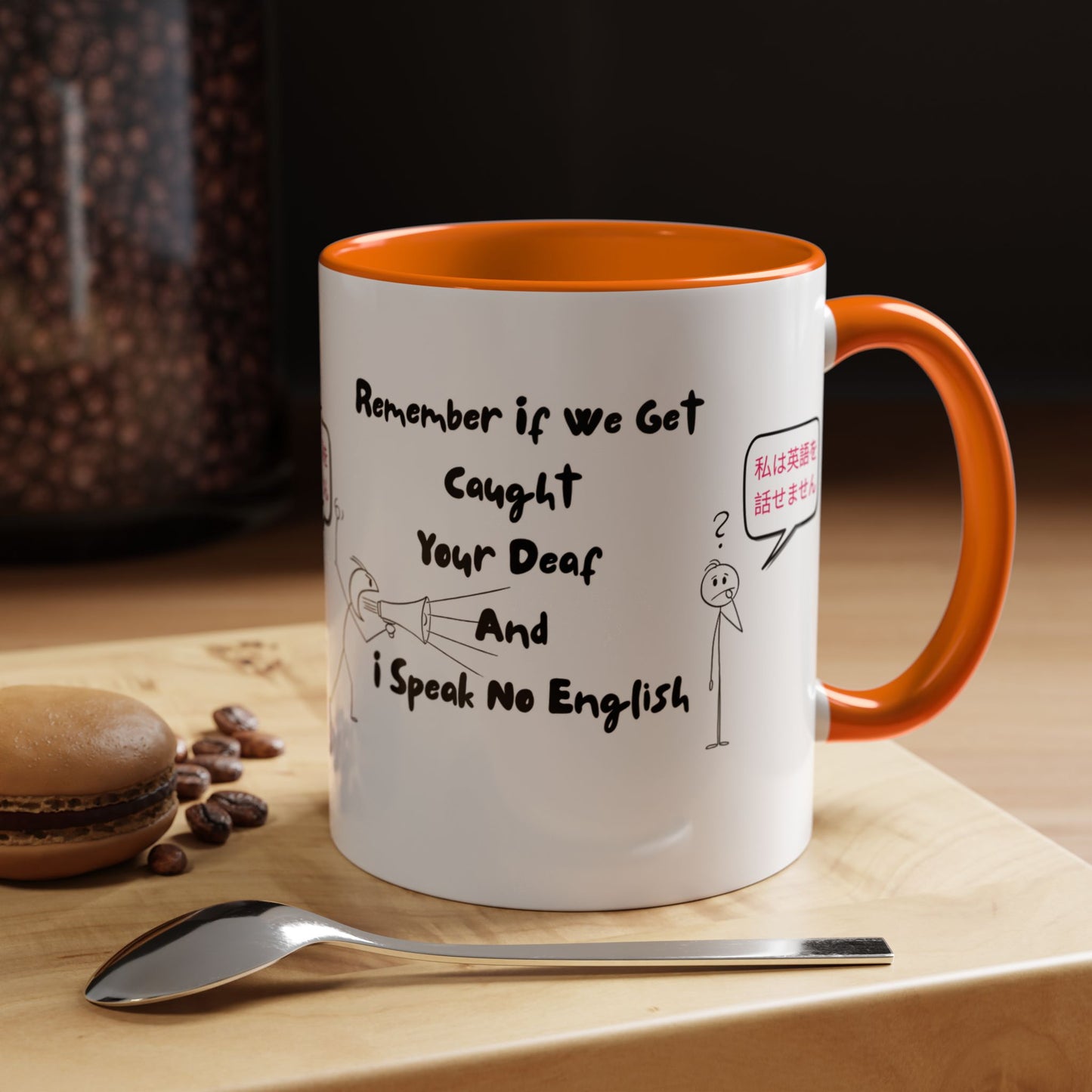 Humorous Accent Coffee Mug, Funny Gift for Language Lovers, Quirky Tea Mug, Cute Coffee Cup, Ideal for Friends, Family, or Students