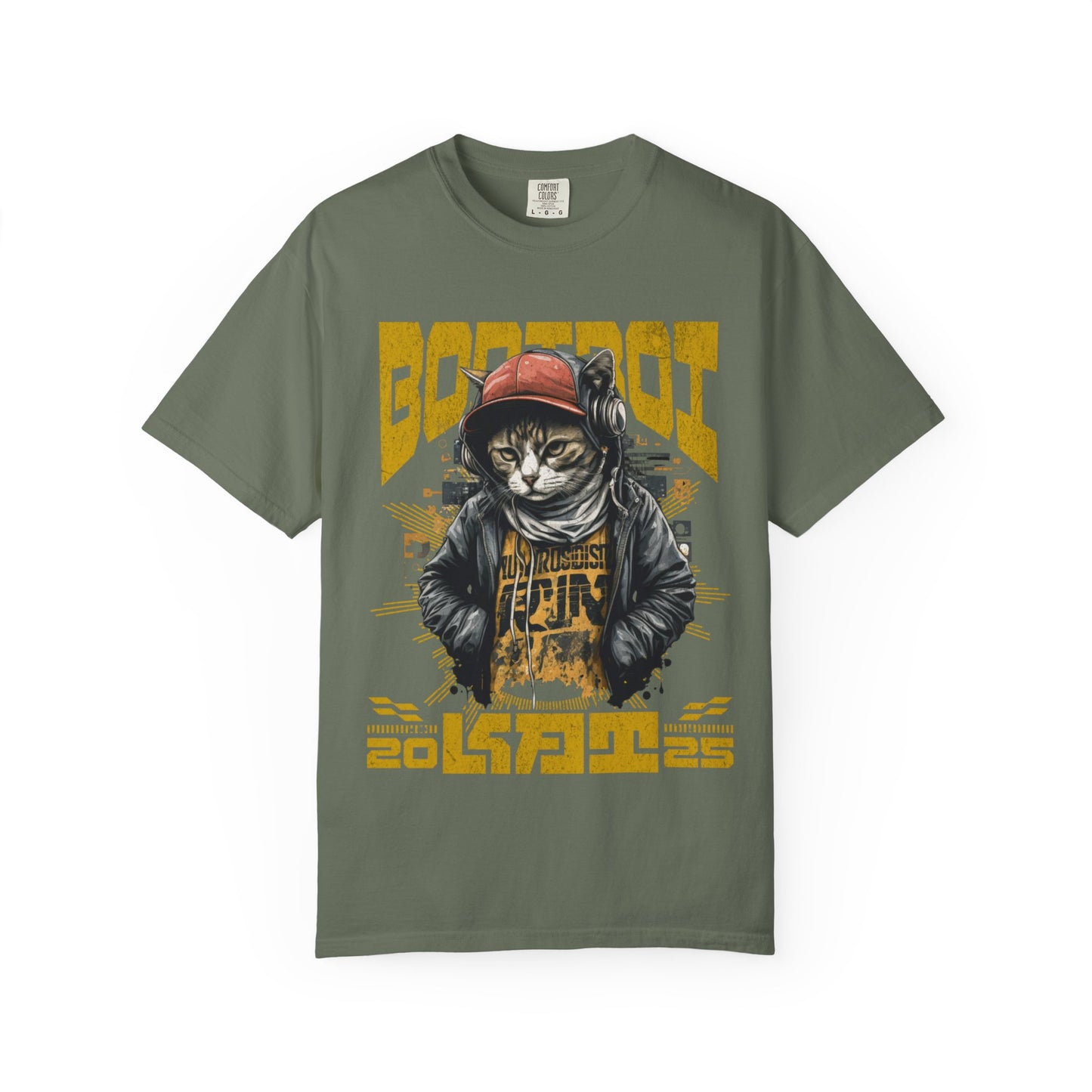 Bodi boi Unisex Vintage Style T-Shirt, Trendy Apparel for Cat Lovers, Casual Wear, Unique Gift Idea