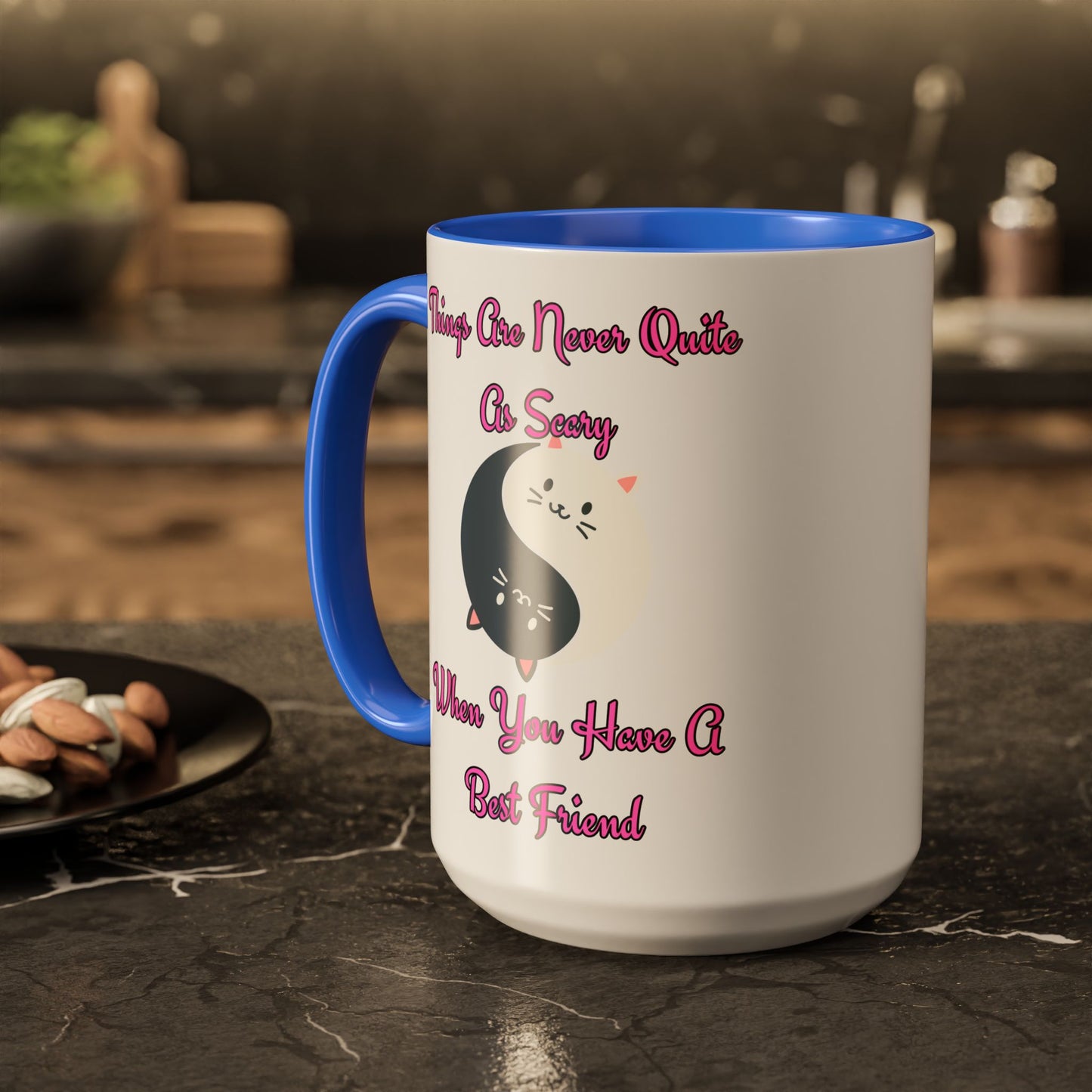 Cute Best Friend Coffee Mug | Colorful Ceramic Mug for Friendship | Gift for Besties, Birthdays, Friendship Day, Cute Mug