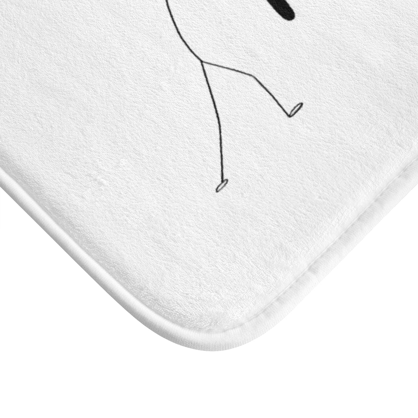 Funny Bath Mat with Catchy Quote, Humor Decor, Bathroom Accessories, Gift for Language Lovers, Cute Home Decor