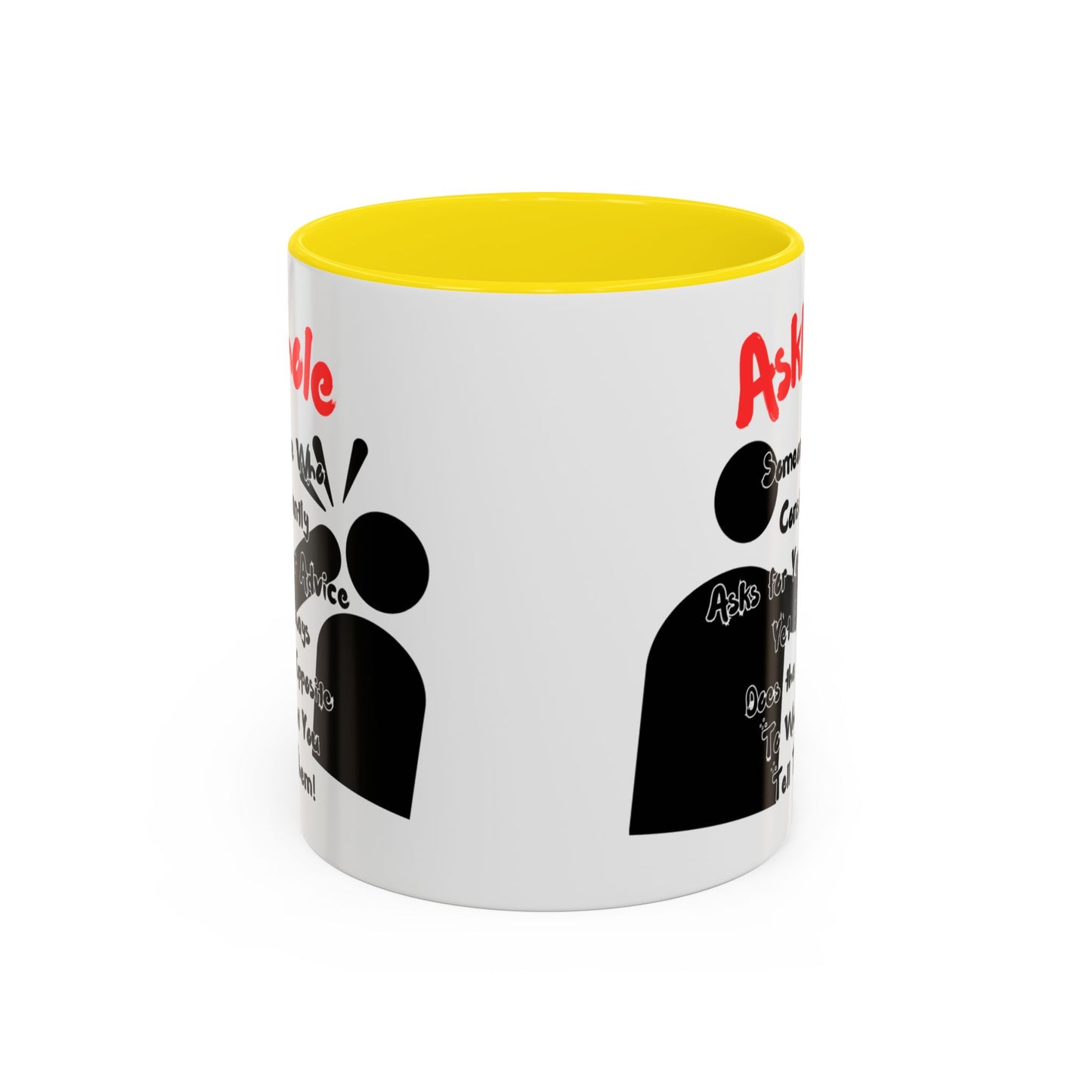 Humorous Askhole Coffee Mug, Funny Gift for Askholes, Quirky Tea Mug, Gift for Friends, Office Humor Mug
