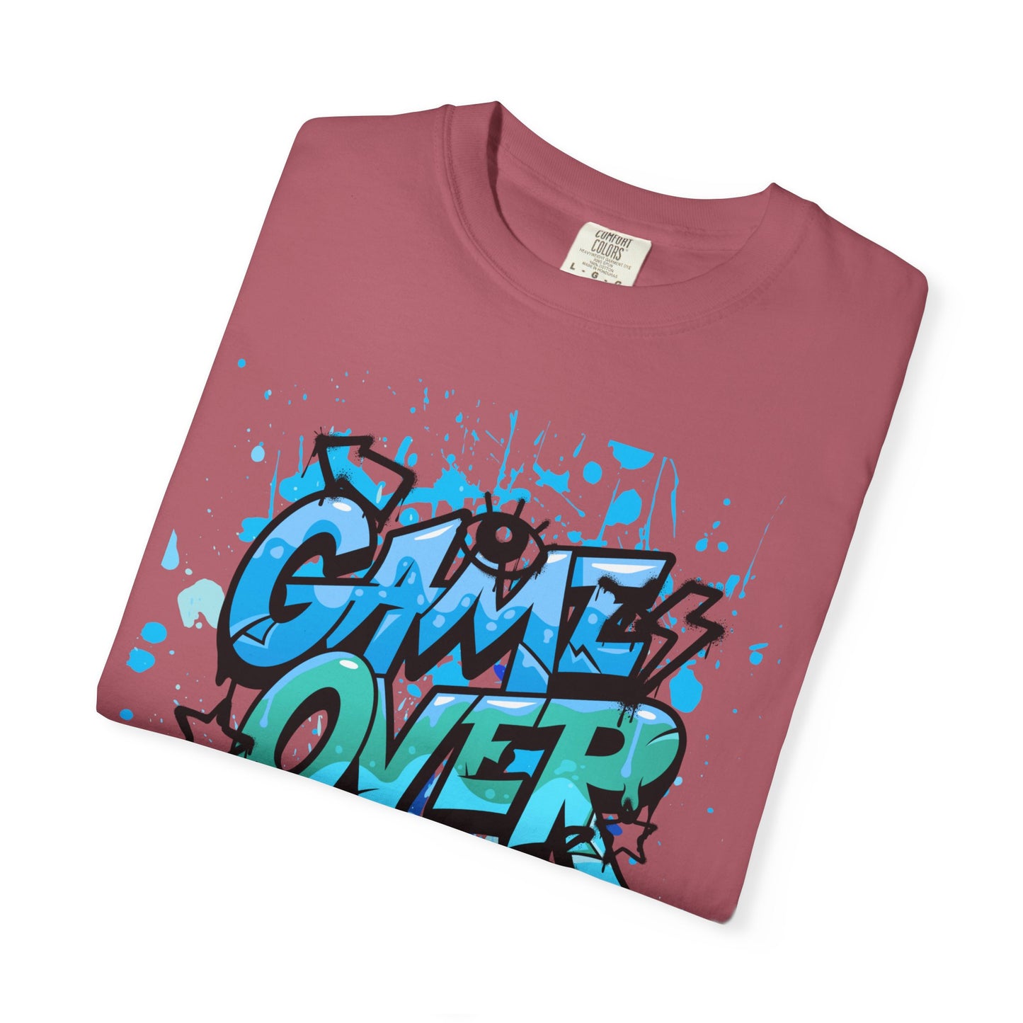 Gamer Skull T-shirt, Unisex Graphic Tee, Game Over Apparel, Casual Wear, Gift for Gamers, Streetwear, Cool Graphic Shirt