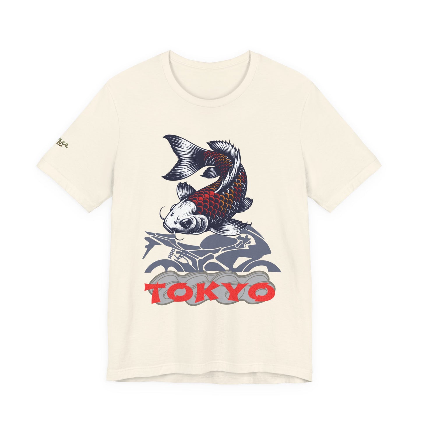 Tokyo Koi Graphic Tee, Casual Streetwear Shirt, Unisex Short Sleeve Top, Gift for Fishermen, Stylish Summer Fashion