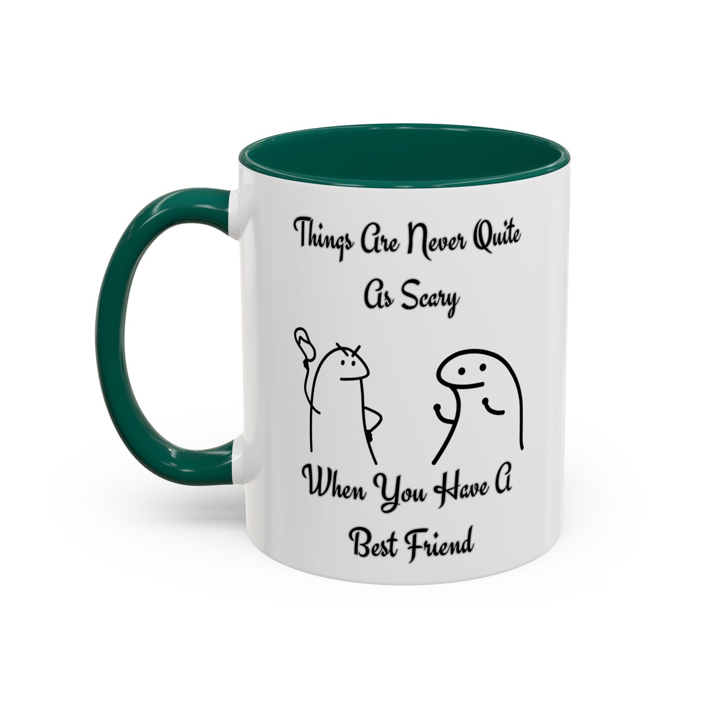 Best Friend Coffee Mug, Colorful Friendship Mug, Cute Gift for Friends, Inspirational Quote Mug, 11oz, 15oz