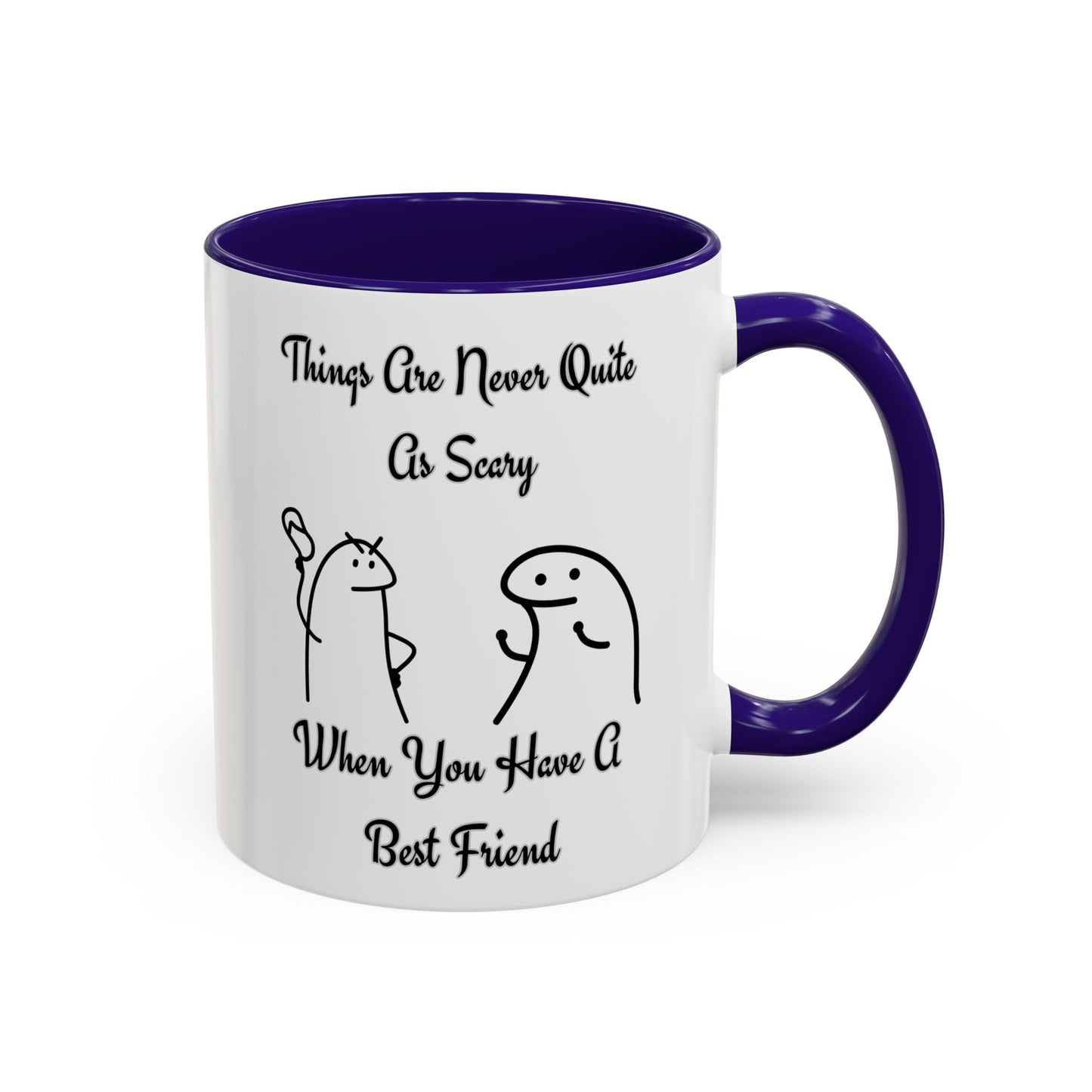Best Friend Coffee Mug, Colorful Friendship Mug, Cute Gift for Friends, Inspirational Quote Mug, 11oz, 15oz