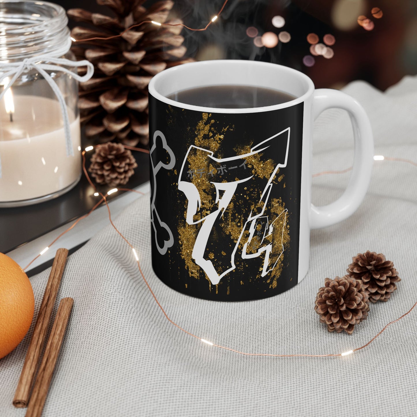 Gothic Skull Ceramic Mug | 11oz & 15oz | Unique Gift for Halloween, Coffee Lovers, Goth Enthusiasts, Edgy Decor, Skull Design