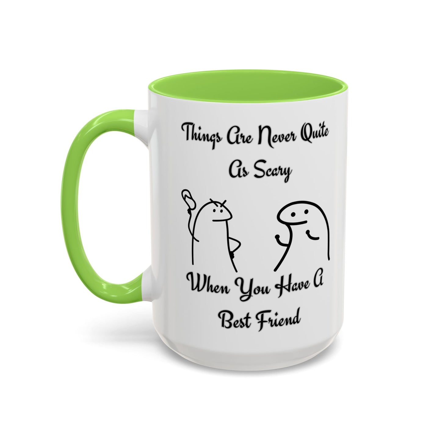 Best Friend Coffee Mug, Colorful Friendship Mug, Cute Gift for Friends, Inspirational Quote Mug, 11oz, 15oz