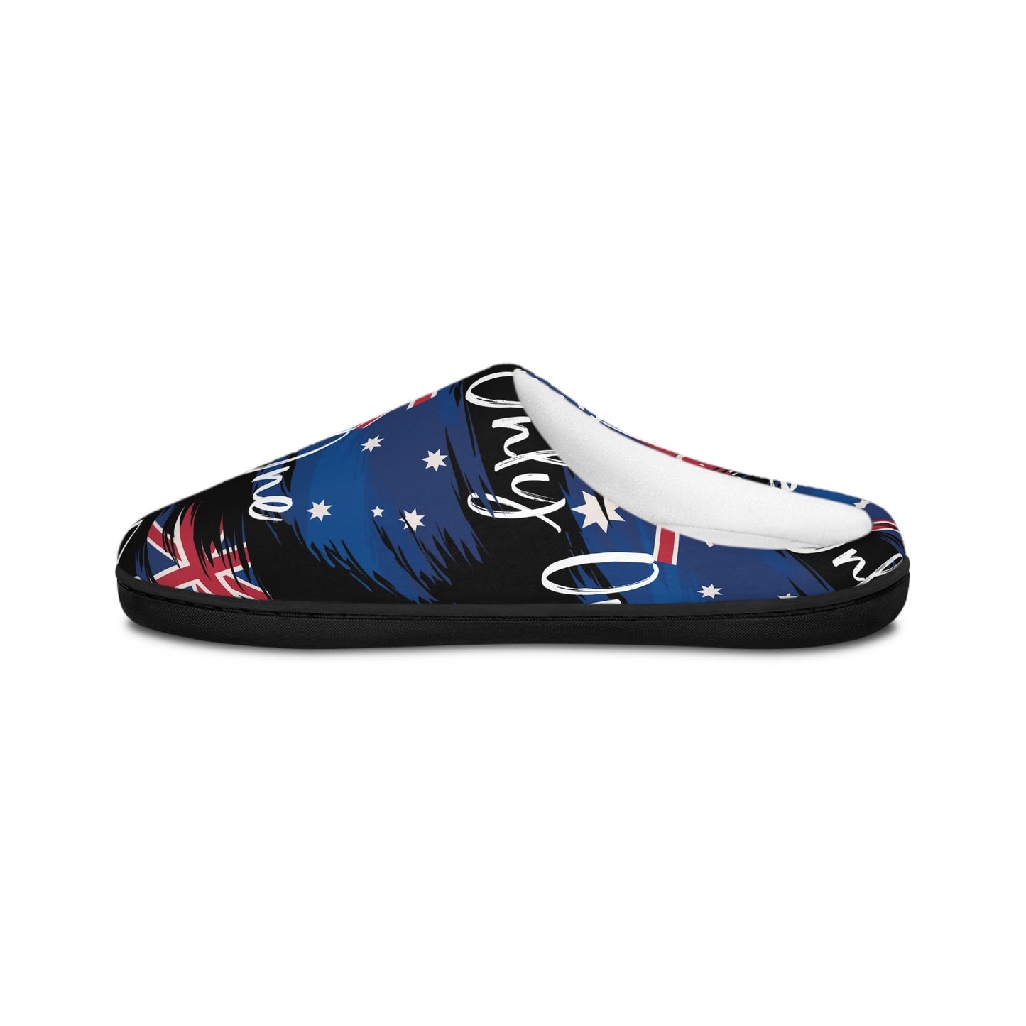 Australia flag only one Men's Indoor Slippers, Cozy Home Footwear, Australian Flag Slippers for Relaxation, Perfect Gift for Dad, Unique House Shoes