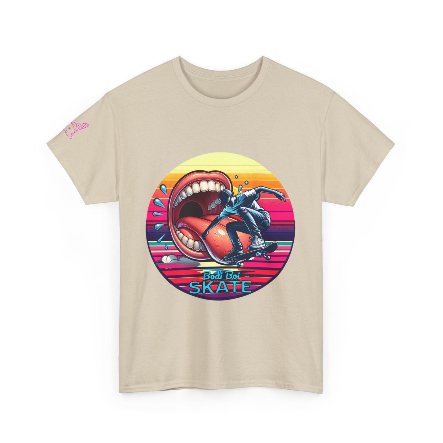 Retro Skate Graphic Tee, Fun Streetwear, Unisex Cotton Shirt for Skaters, Gift for Skate Lovers, Men's and Women's Tee
