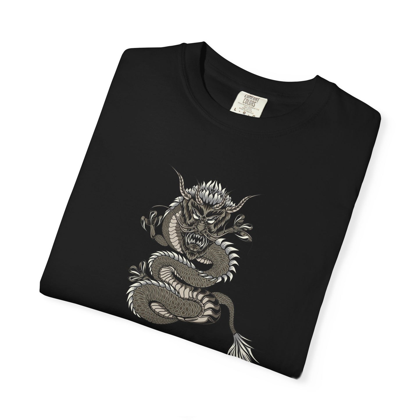 Dragon Design Unisex Garment-Dyed T-shirt, Graphic Tee, Casual Wear, Anime Apparel, Streetwear, Unique Gift for Him