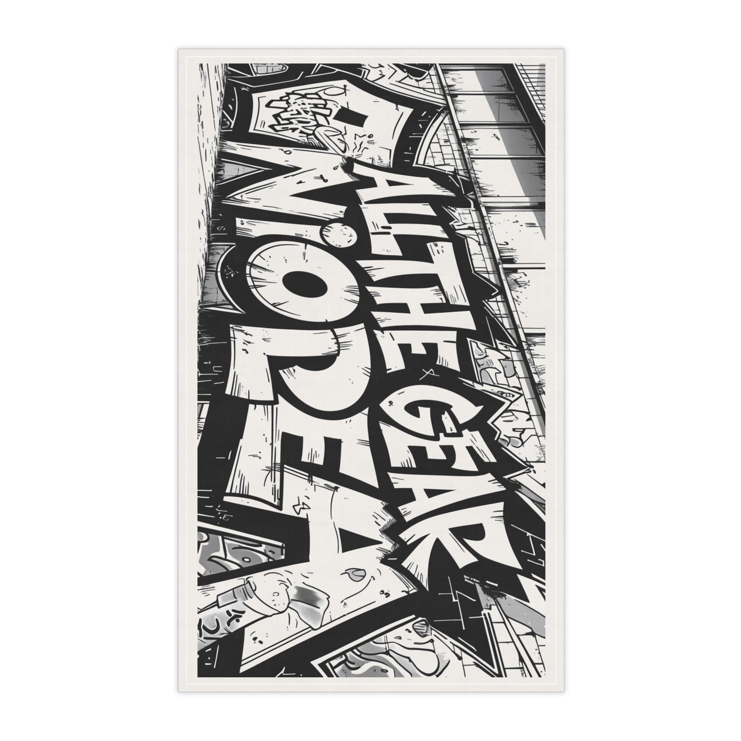 Urban Graffiti For Someone Who Has Everything but No IdeaTea Towels, Stylish Kitchen Decor, Perfect Gift for Housewarming, Art Lovers, and Home Chefs