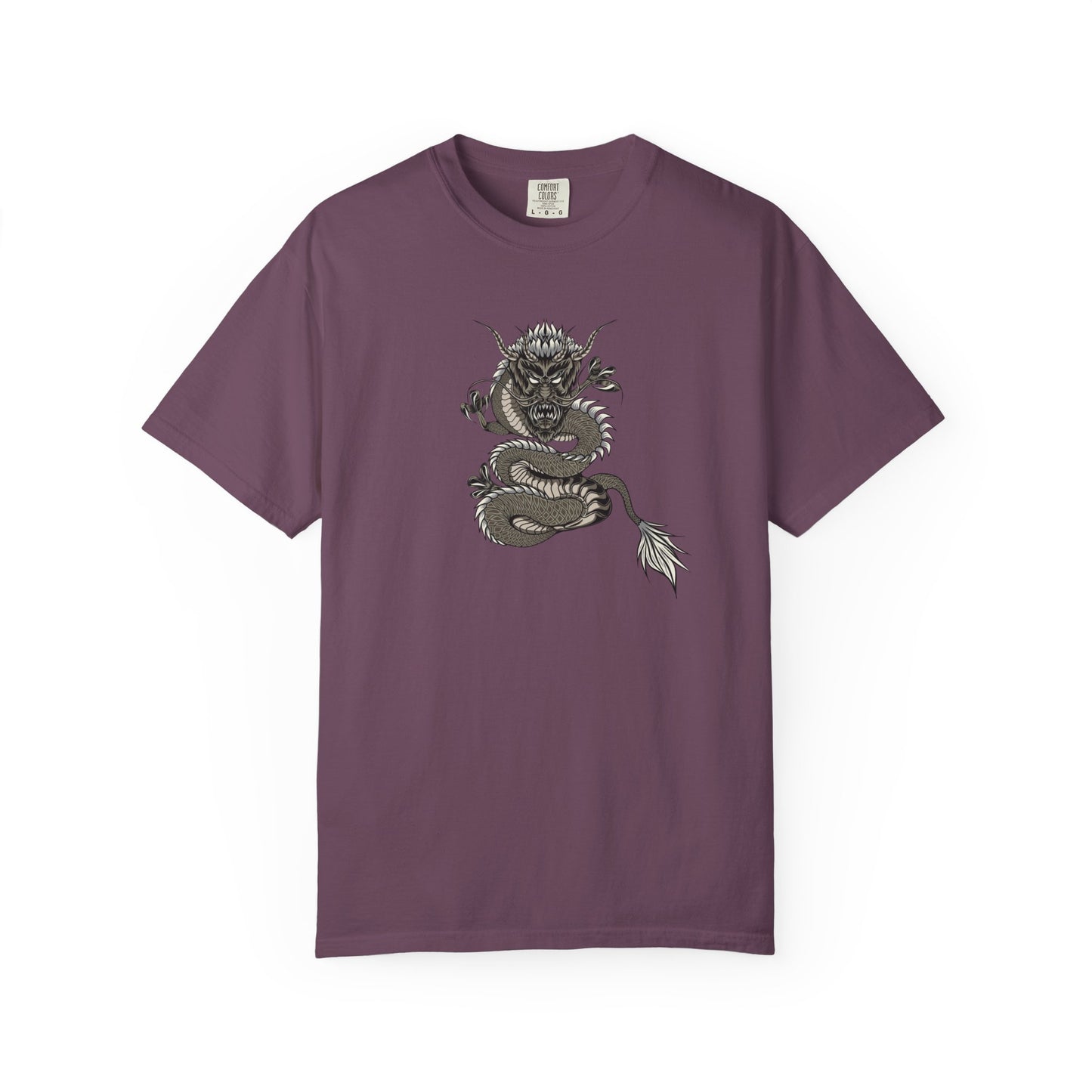 Dragon Design Unisex Garment-Dyed T-shirt, Graphic Tee, Casual Wear, Anime Apparel, Streetwear, Unique Gift for Him