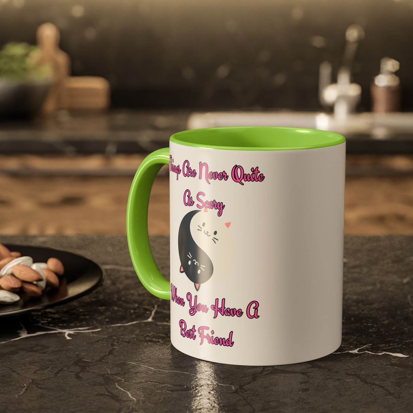 Cute Best Friend Coffee Mug | Colorful Ceramic Mug for Friendship | Gift for Besties, Birthdays, Friendship Day, Cute Mug